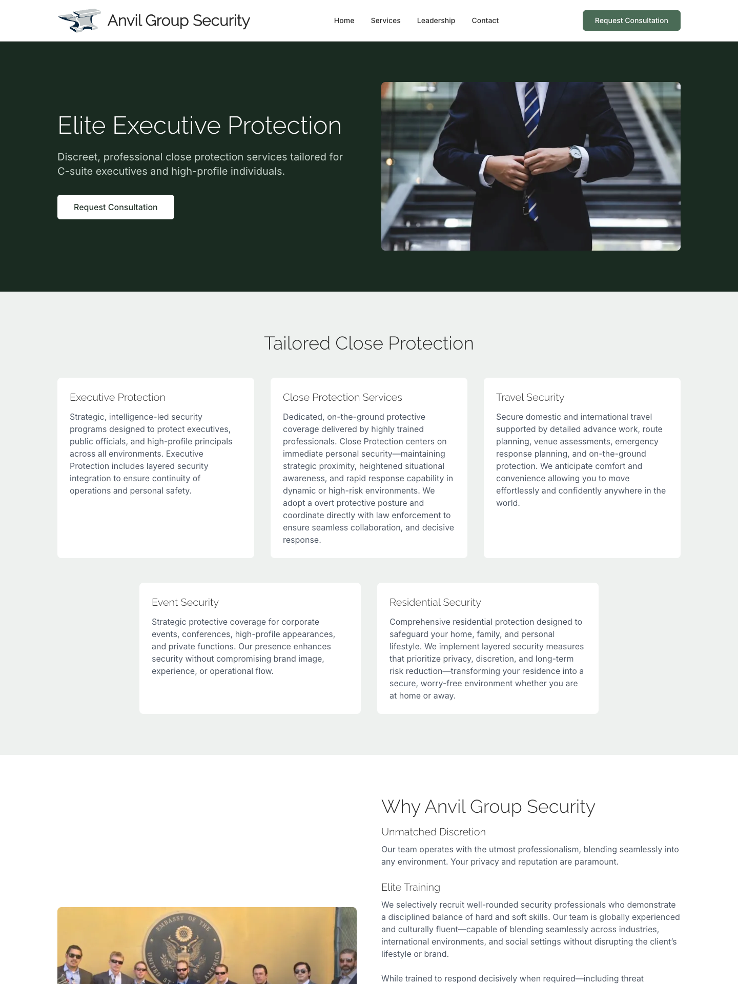 Security Company Website