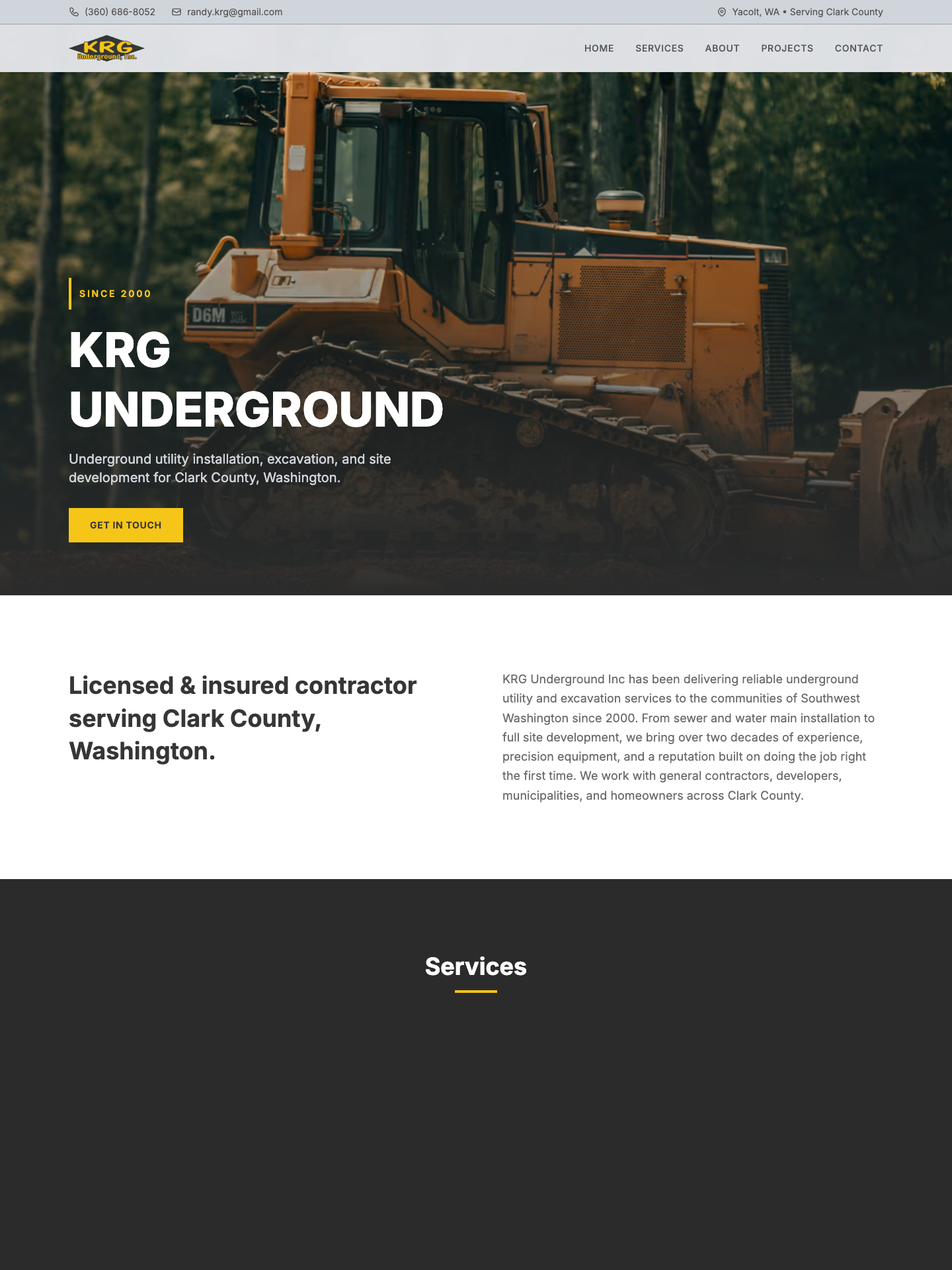 Underground Utilities Contractor - Underground Utilities